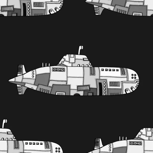 Doodle-Skizze U-Boot — Stockvektor