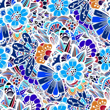 Çiçekler pürüzsüz desen