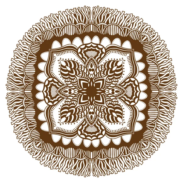 Mandala. Éléments décoratifs ethniques . — Image vectorielle