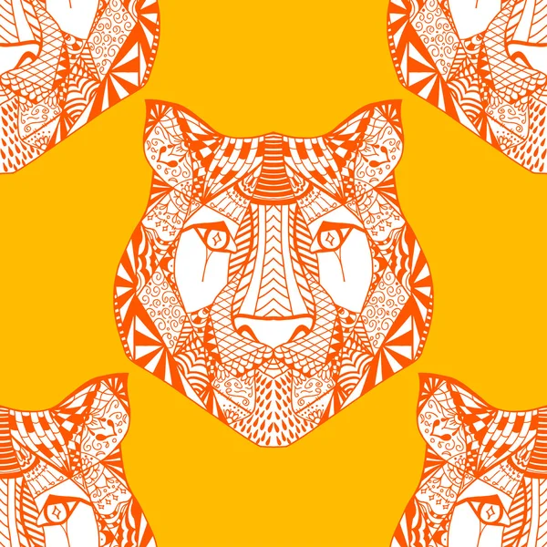 Tijger patroon. Vectorillustratie — Stockvector