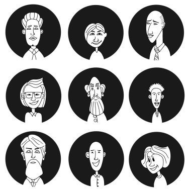 Kroki insanlar simgeler