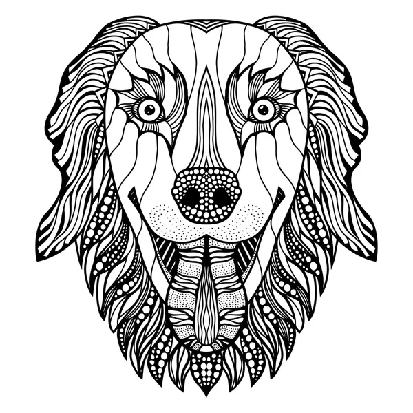 köpek başı zentangle