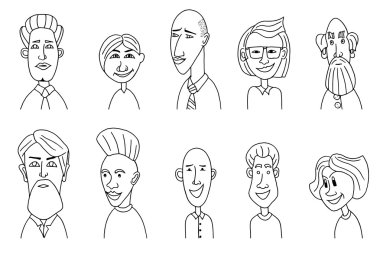 Kroki insanlar simgeler