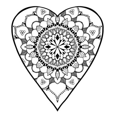 kalp şeklinde desen