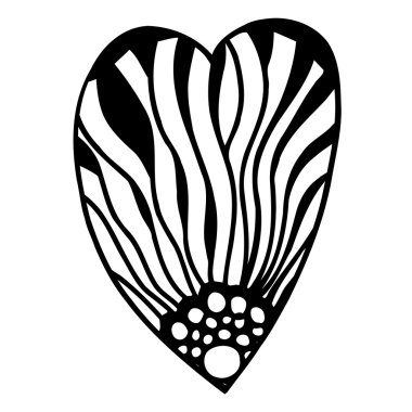 Vektör kalp şeklinde desen