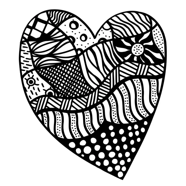 Motif en forme de coeur — Image vectorielle