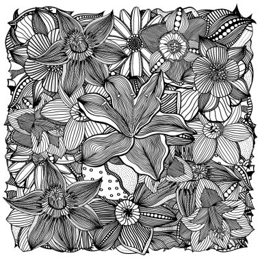 çiçek sanat vektör çizim