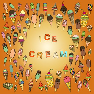 dondurma waffle koni arka plan