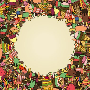 dondurma waffle koni arka plan