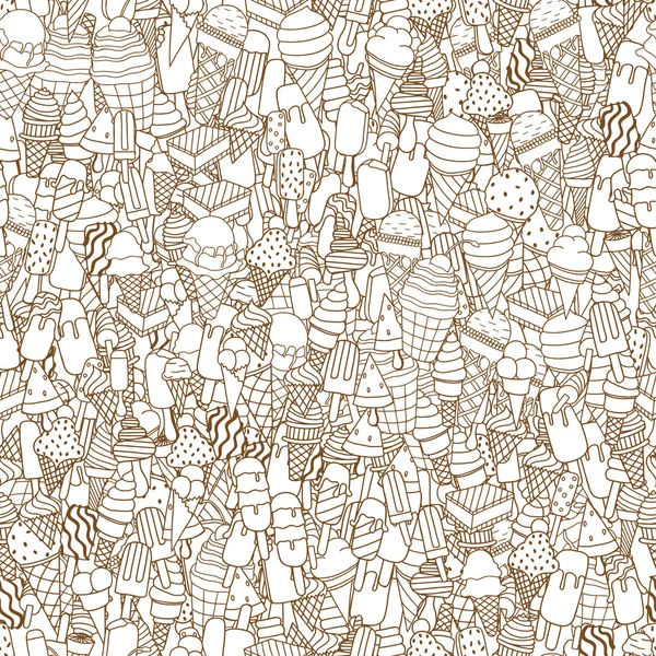 ice creams seamless pattern. 