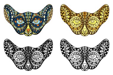 El çizilmiş kedi başlığı.