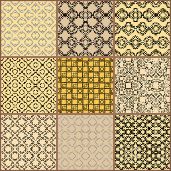 Плитка Колекція орнаментів підлоги — стоковий вектор