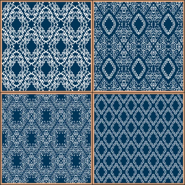 Azulejos piso ornamento colección — Vector de stock