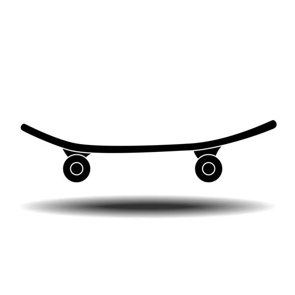Skateboard icona piatta — Vettoriale Stock