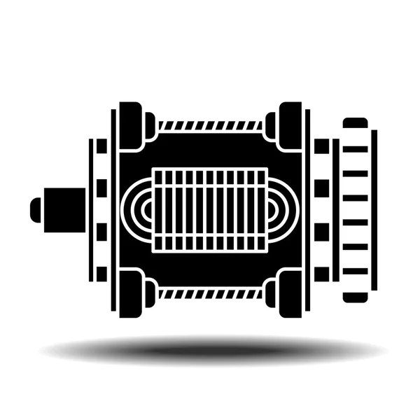 Електродвигун значок — стоковий вектор