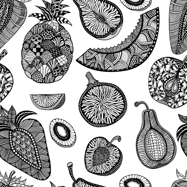 Ananas Dessiné à la main — Image vectorielle