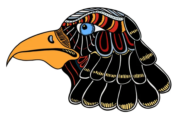 Couleur Tête d'aigle — Image vectorielle