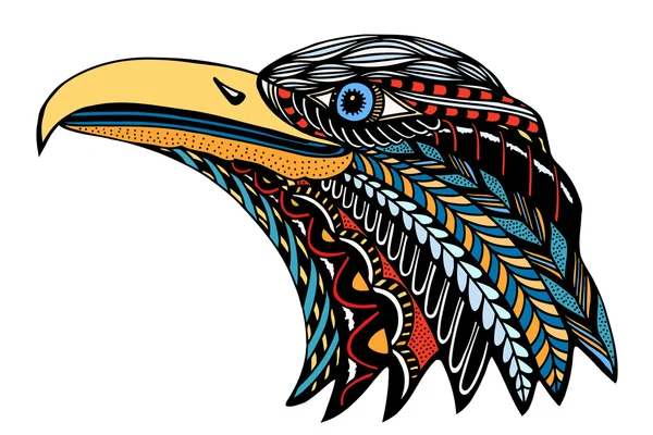 Color Cabeza de águila — Vector de stock