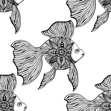 Soyut balık sorunsuz arka plan