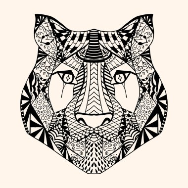 Soyut desenli kaplan