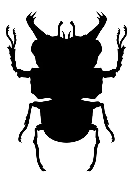 True bug silhouette — Stock Vector