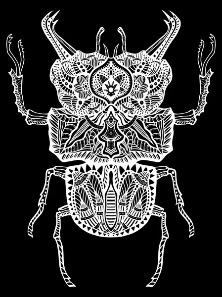 Bug Zentangle vettoriale — Vettoriale Stock