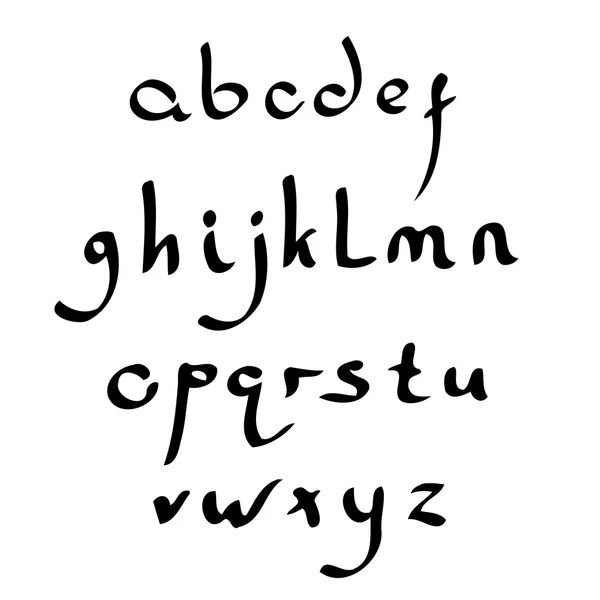 Vetor alfabeto romano artesanal — Vetor de Stock