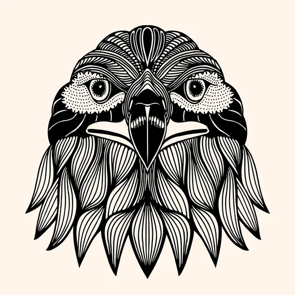Ручная головка орла . — стоковый вектор
