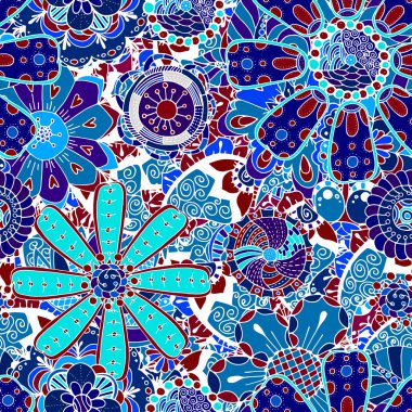 sorunsuz doodle çiçek arka plan