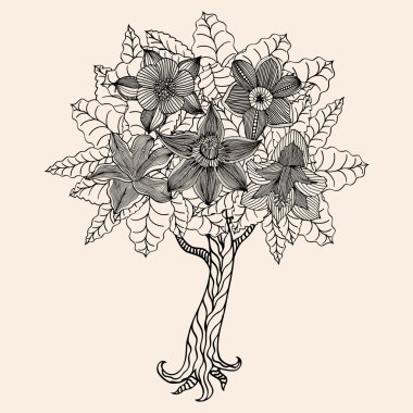 Orman ağacı çiçek