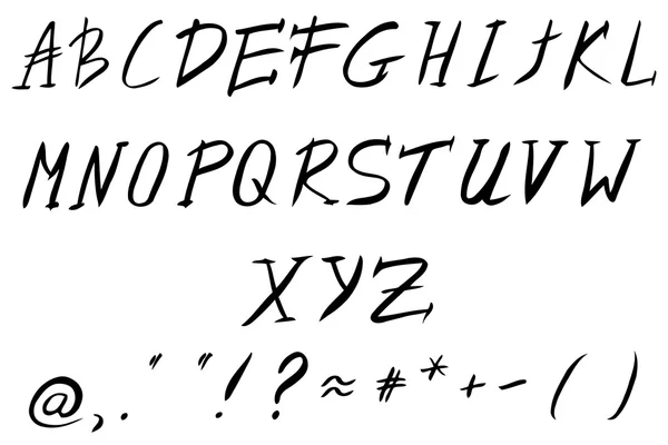 Векторный ручной алфавит — стоковый вектор
