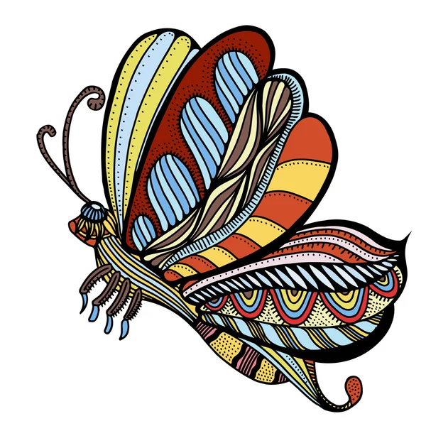 Vector de boceto de mariposa — Vector de stock