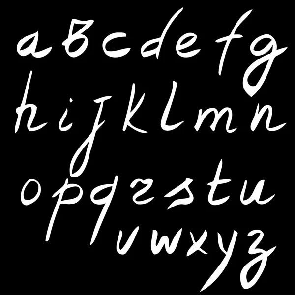 Handritat alfabet. — Stock vektor