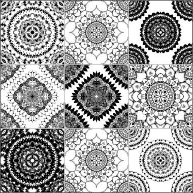 Tek renkli geometrik Dikişsiz desen