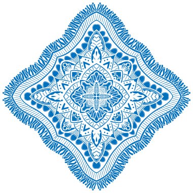 Güzel mavi mandala.