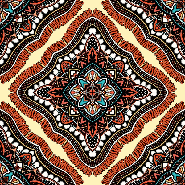 Sans couture, motif oriental de mandalas — Image vectorielle