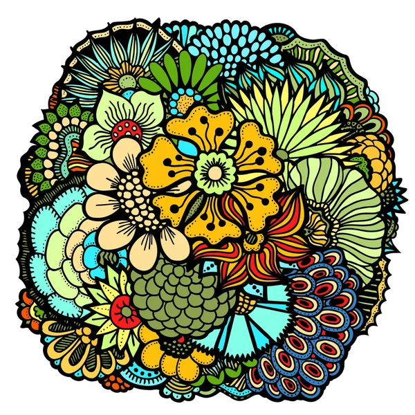 Conjunto de flores primavera — Vector de stock