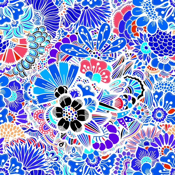 Flowers seamless pattern — Stock Vector