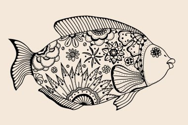 Süs grafik balık.