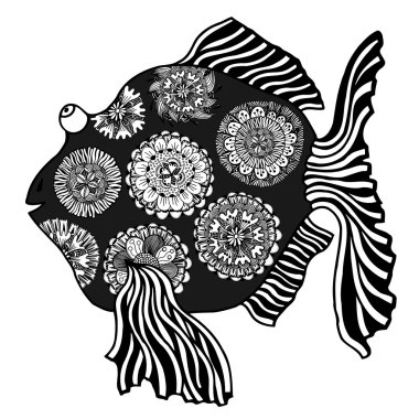 çizilmiş balık el