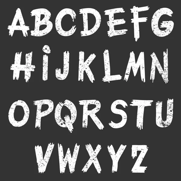 Handgezeichnetes Alphabet — Stockvektor