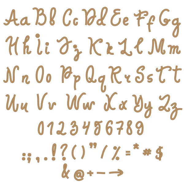 Векторний алфавіт. Мальовані літери вручну . — стоковий вектор