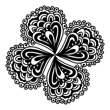 Daire çiçek süsleme