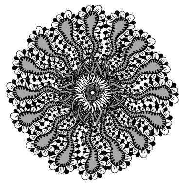 Daire çiçek süsleme