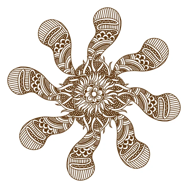 Henna Tattoo Mandala — Stockvector