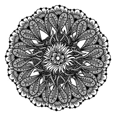 Daire çiçek süsleme