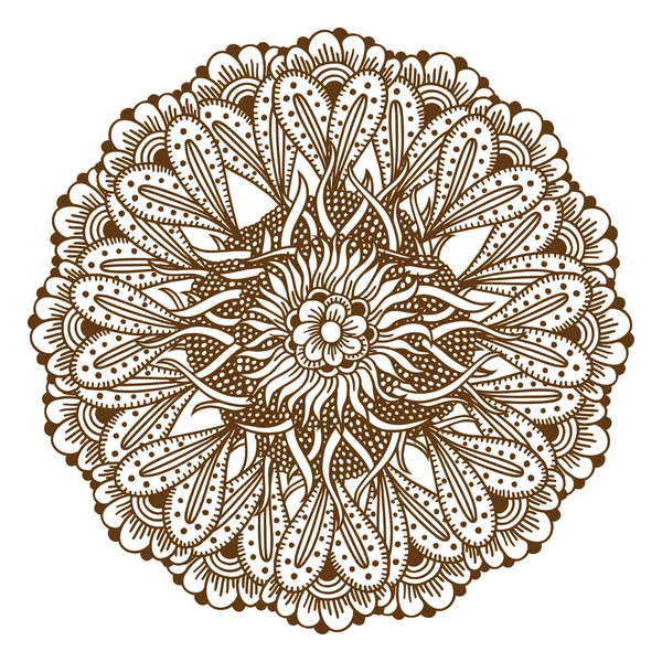 Mandala de tatouage Mehndi Henna — Image vectorielle