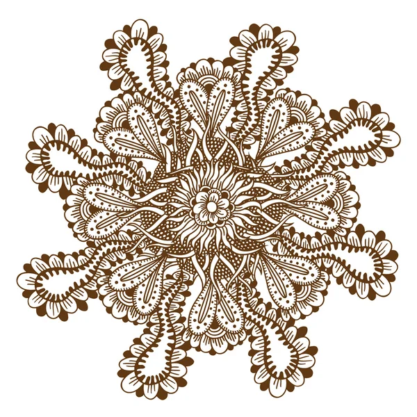 Henna Tattoo Mandala — Stock Vector