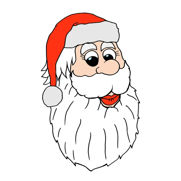 Santa claus face — Stock Vector