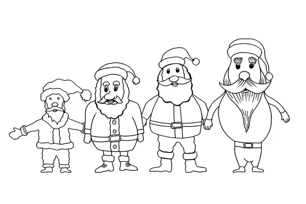 Набор Санта-Клауса — стоковый вектор